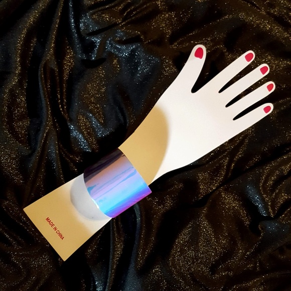 Jewelry - 2/$10 New Holographic cuff bracelet